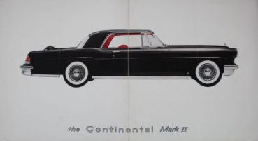 Lincoln Continental Mark II Modellprogramm 1956 Automobilprospekt (4553)